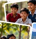 Children from a Northeast Indian community
